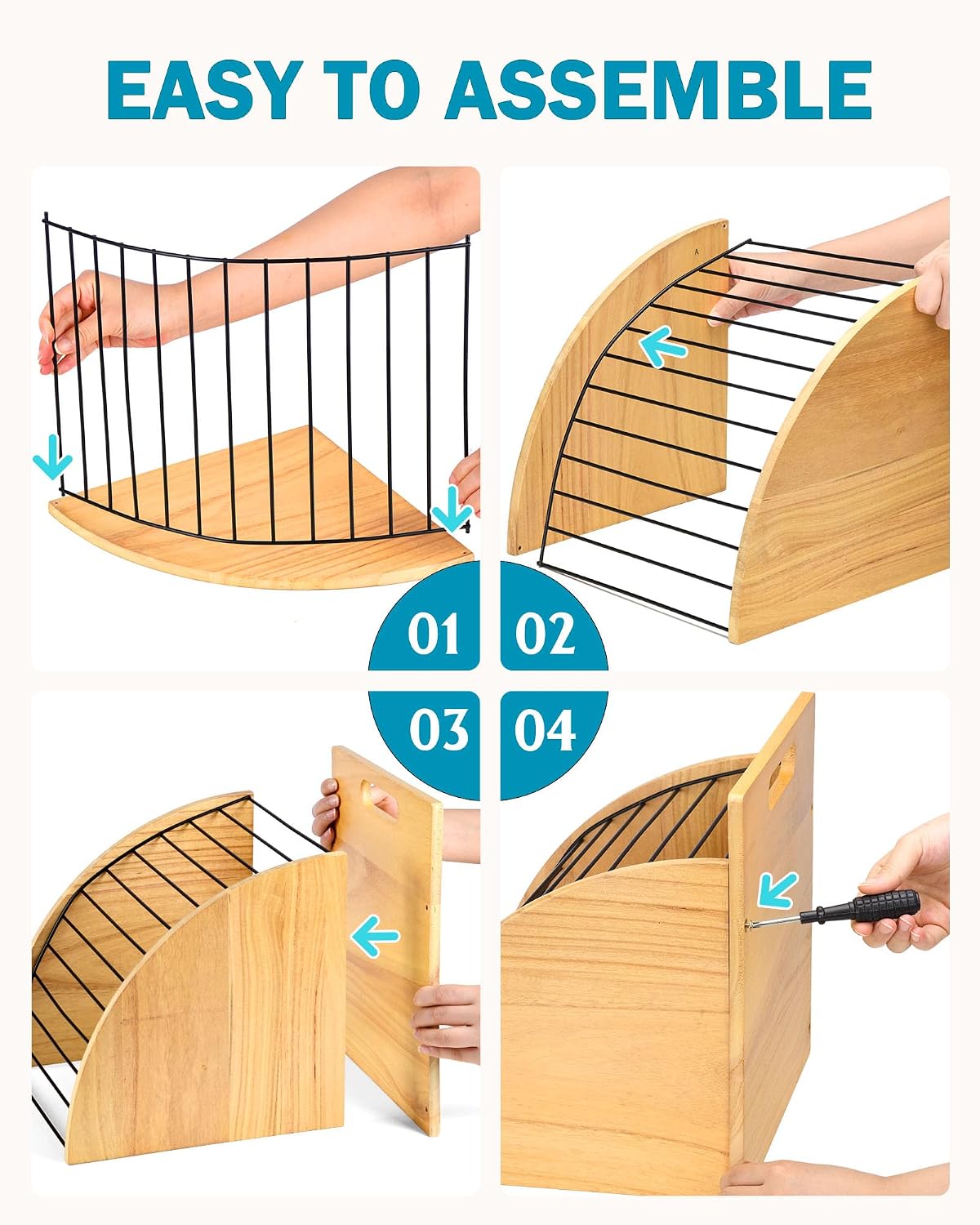 Clipboard Holder, Wooden Clipboard Organizer Storage with 12 Slots