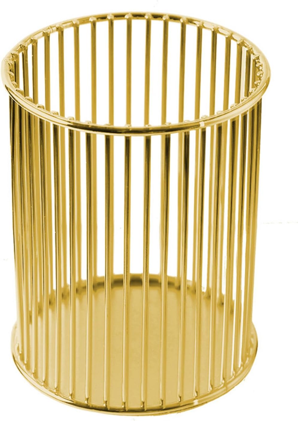 Gold Metal Pen Holder Cup for Desk Makeup Brushes Pencil Holders Home Office Organizer