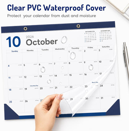Desk Calendar 2026-2027 - 19 Month Desk Top Calendar, 17x12''