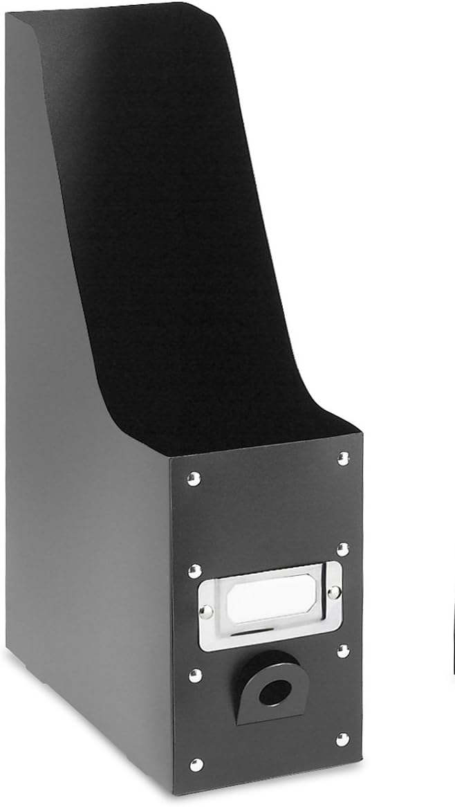 Magazine Storage Desk Organizers - Black (Set of 5)