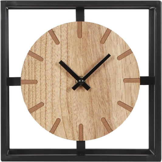 Vintage Black Table Clock on Stand