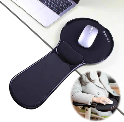 Arm Support Wrist Rest for Table and Chair, Ergonomic Armrest Desk Extender, Multifunctional Computer Mouse Pad Holder (Black)