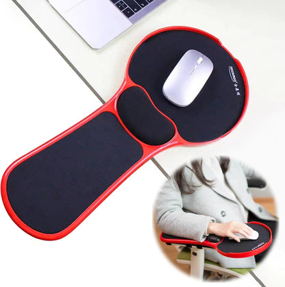 Arm Support Wrist Rest for Table and Chair, Ergonomic Armrest Desk Extender, Multifunctional Computer Mouse Pad Holder (Black)