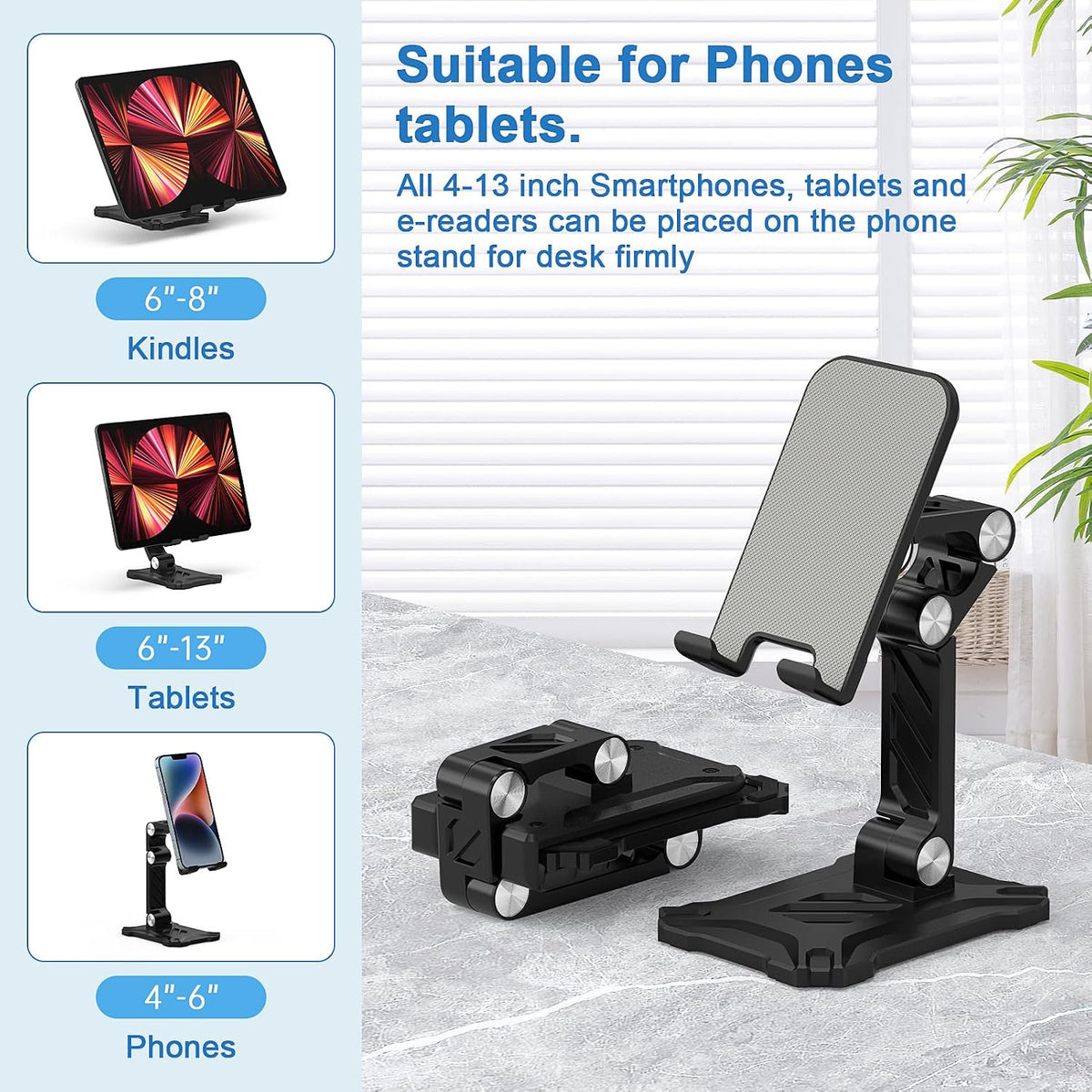 Foldable Phone Stand Desk for Samsung Galaxy S26 S25 Ultra Plus S23 S24 A14