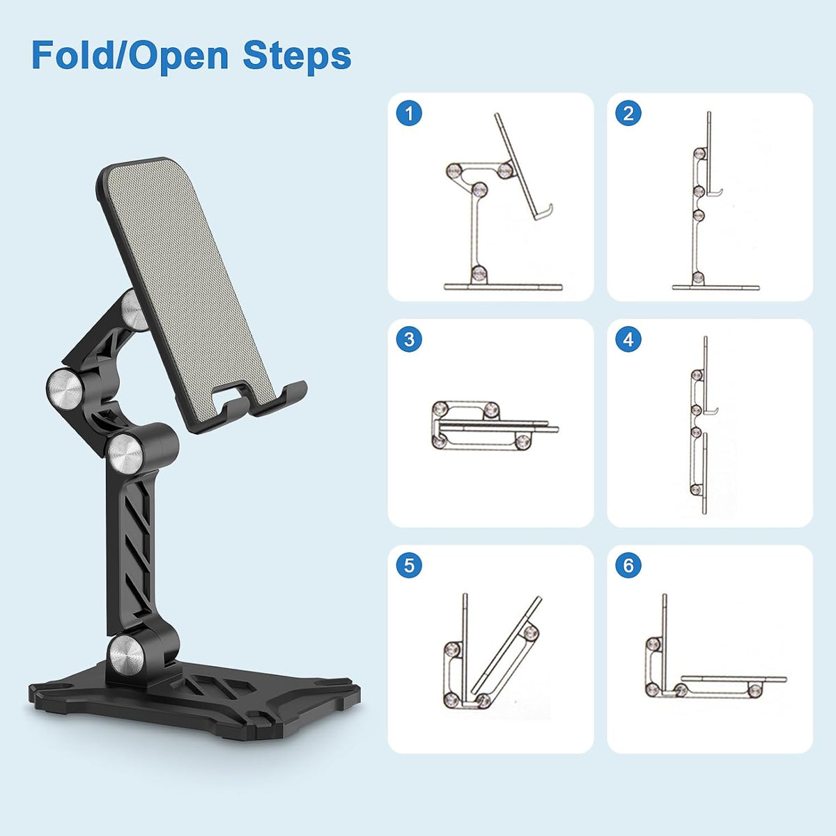 Foldable Phone Stand Desk for Samsung Galaxy S26 S25 Ultra Plus S23 S24 A14