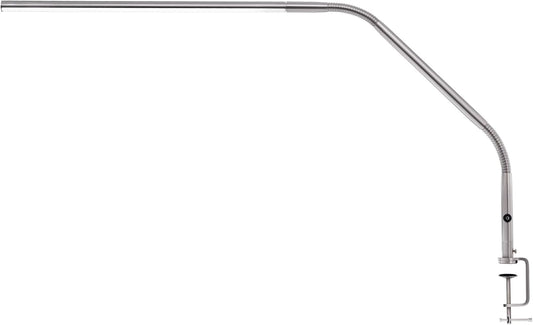daylight Company, LLC U35108 Slimline 3 Table Lamp-LED-80 CRI-Eye Care-4 Brightness Levels, 3,000 LUX at 30 cm, 1,065 LUMENS-4 Step DIMMER Mode, Brushed Steel, 25.6 x 30 x 0.8