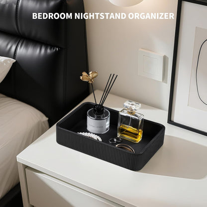 Valet Tray Organizer Bedside Nightstand Organizer Desk CatchallTray