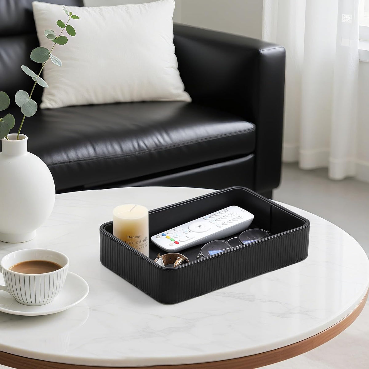 Valet Tray Organizer Bedside Nightstand Organizer Desk CatchallTray