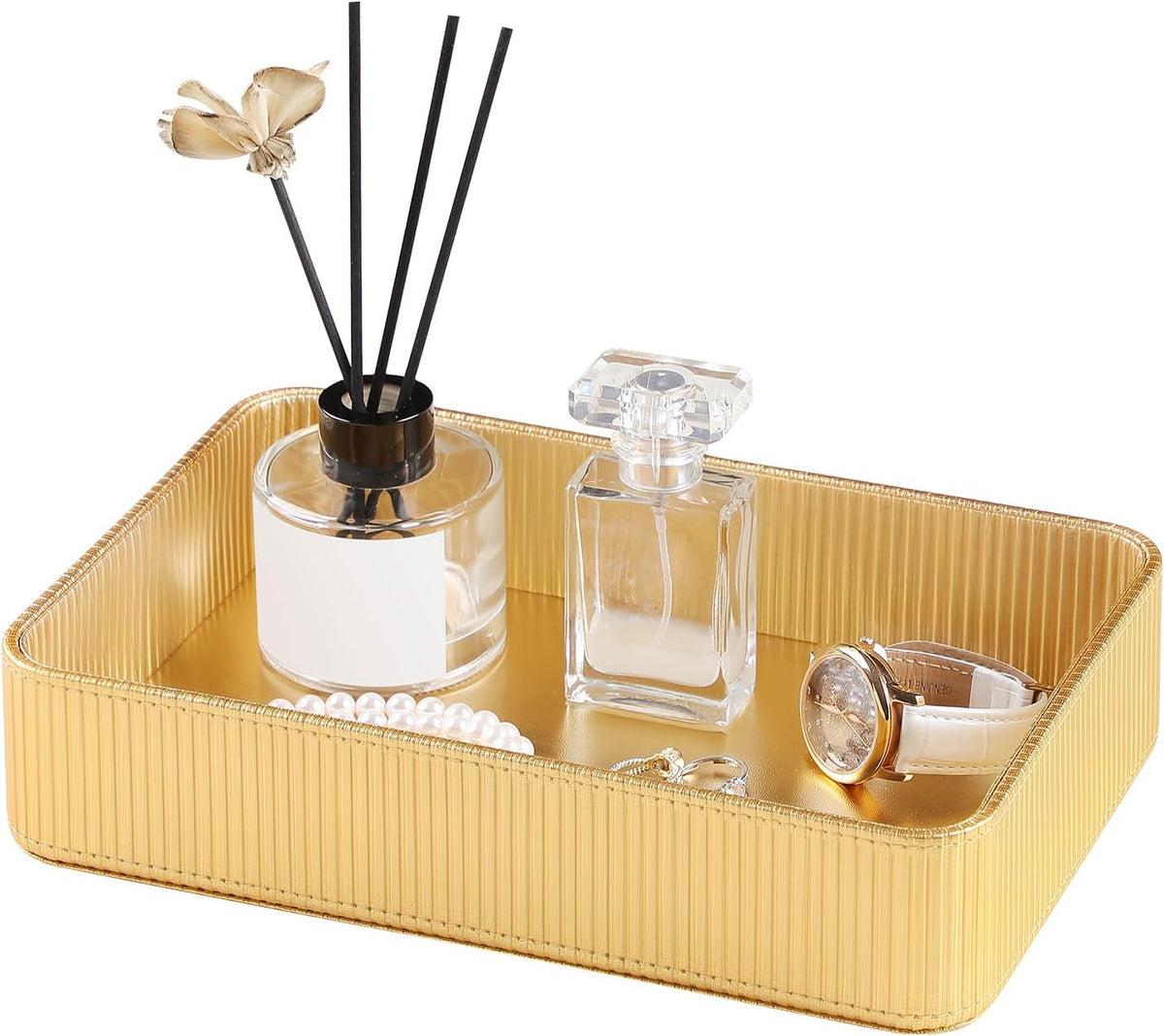 Valet Tray Organizer Bedside Nightstand Organizer Desk CatchallTray