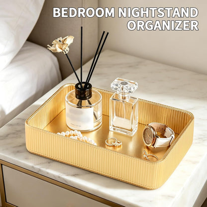 Valet Tray Organizer Bedside Nightstand Organizer Desk CatchallTray