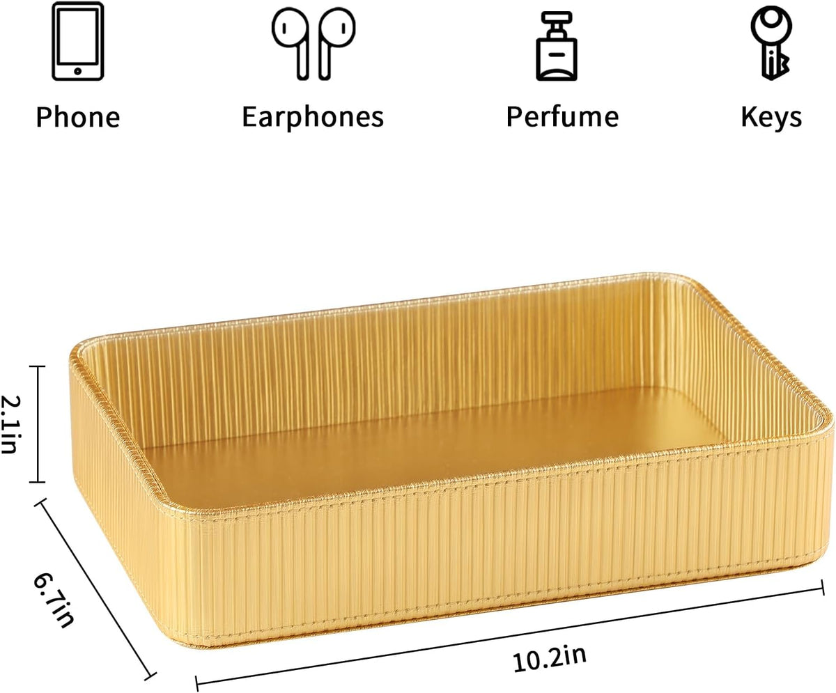 Valet Tray Organizer Bedside Nightstand Organizer Desk CatchallTray