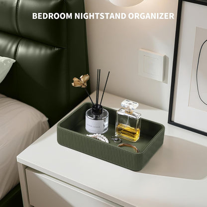 Valet Tray Organizer Bedside Nightstand Organizer Desk CatchallTray