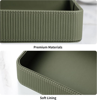 Valet Tray Organizer Bedside Nightstand Organizer Desk CatchallTray