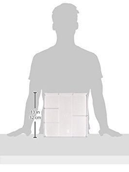 6-Section Clear Drawer Organizer