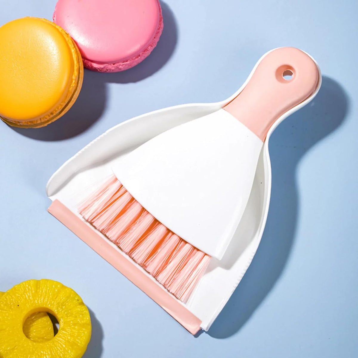 Dust pan Broom Brush Dustpan - Dustpan and Brush Set,Mini dust Pans with Brush,Dust Pan and Brush Set for Table, Key Board, Cat, Dog and Other Pets, Dust Pan Brush Nesting Tiny Cleaning Broom（Gray）