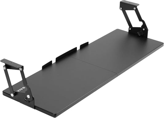Black Under Desk 34 x 11 in Adjustable Keyboard Tray, MOUNT-KB34S