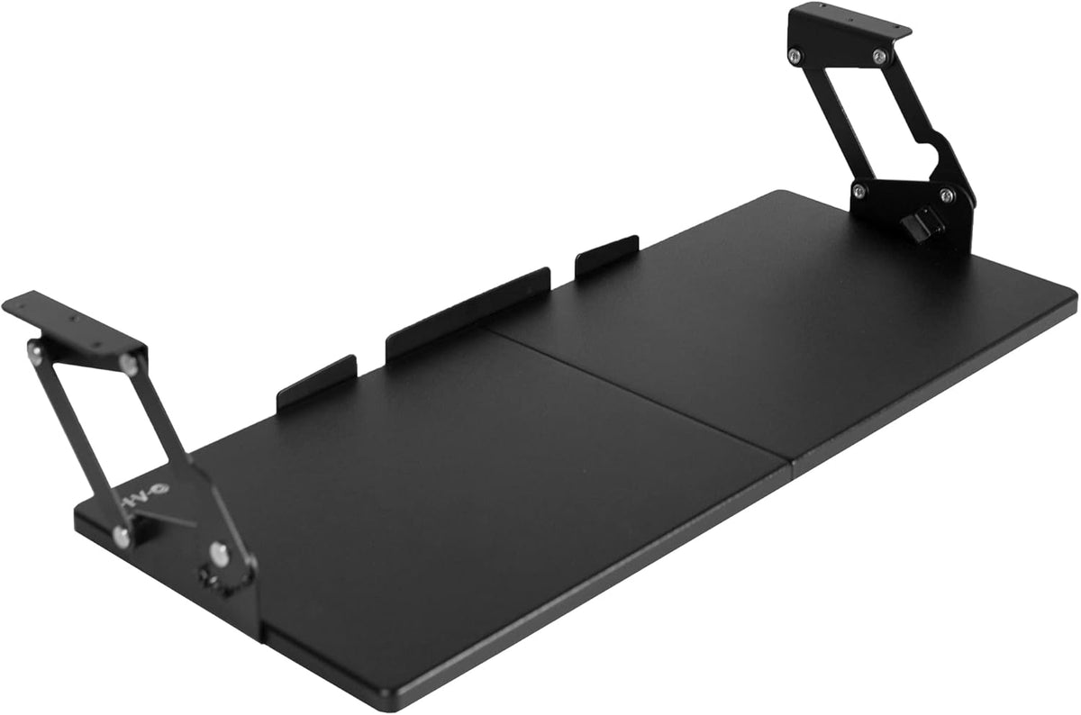 Black Under Desk 34 x 11 in Adjustable Keyboard Tray, MOUNT-KB34S