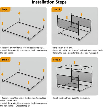 Hanging File Organizer Box, Letter Size File Folder Organizer Desk
