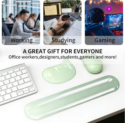 Gel Wrist Rest Set for Computer Keyboard and Mouse, 2-Pack (Purple)