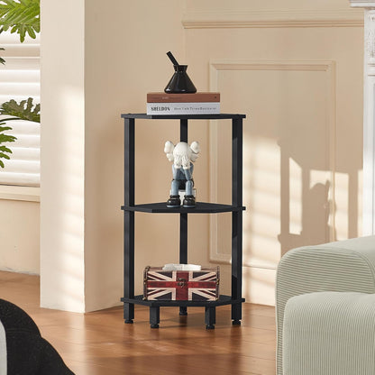 3-Tier Corner Shelf, Brown
