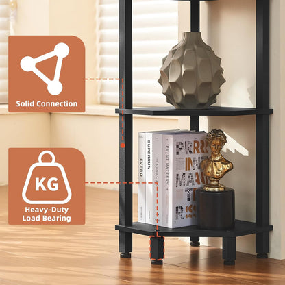 3-Tier Corner Shelf, Brown