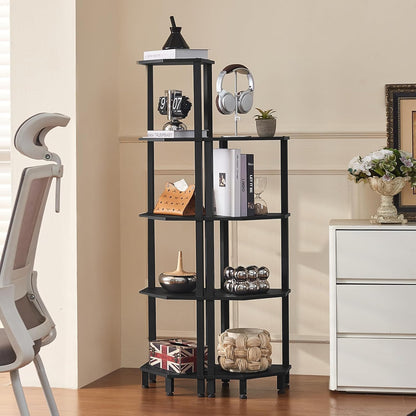 3-Tier Corner Shelf, Brown