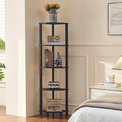 3-Tier Corner Shelf, Brown