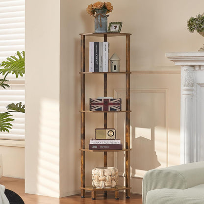 3-Tier Corner Shelf, Brown