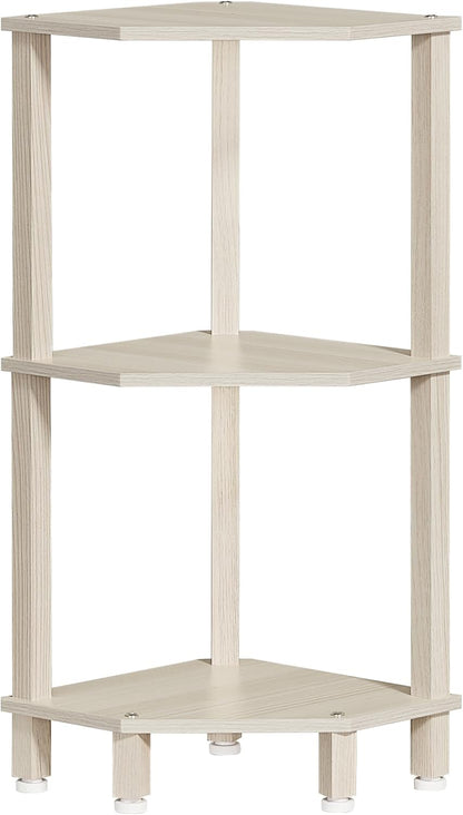 3-Tier Corner Shelf, Brown
