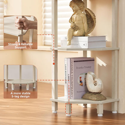 3-Tier Corner Shelf, Brown