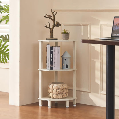 3-Tier Corner Shelf, Brown