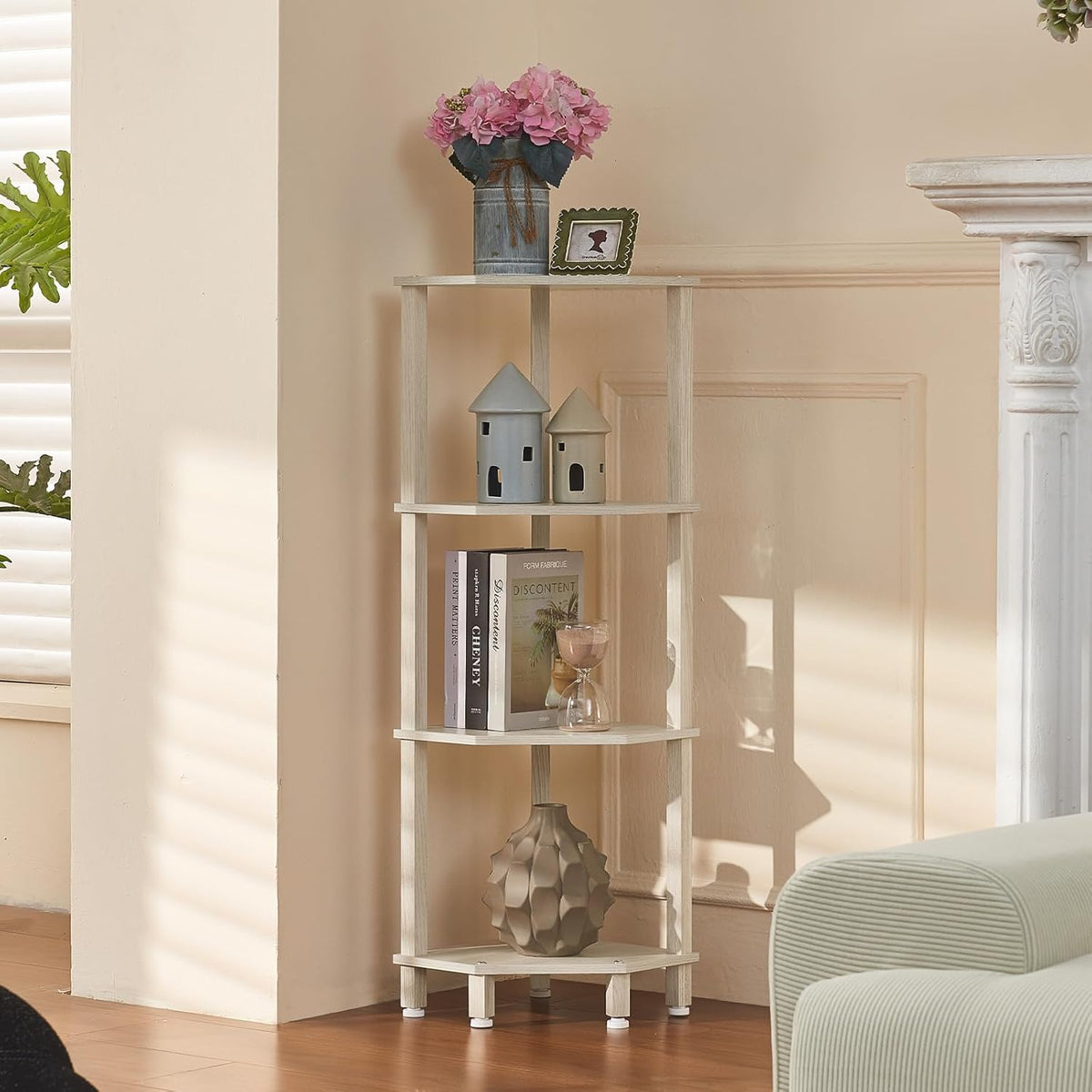 3-Tier Corner Shelf, Brown