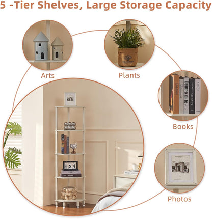 3-Tier Corner Shelf, Brown