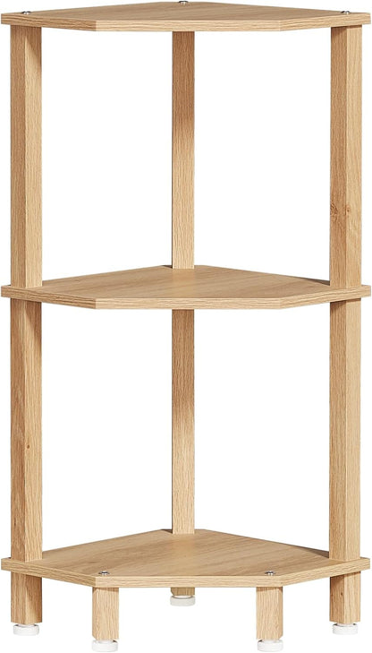 3-Tier Corner Shelf, Brown