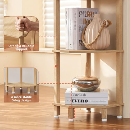 3-Tier Corner Shelf, Brown