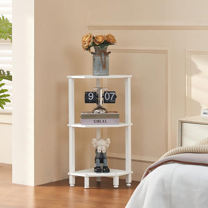 3-Tier Corner Shelf, Brown