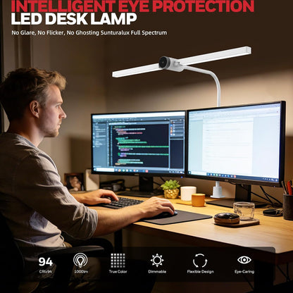Honeywell HJ4 Desk Lamp with Clamp, Sunturalux™ Desk Lamps for Home Office