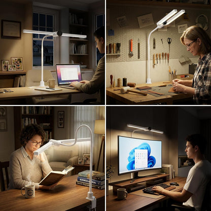 Honeywell HJ4 Desk Lamp with Clamp, Sunturalux™ Desk Lamps for Home Office