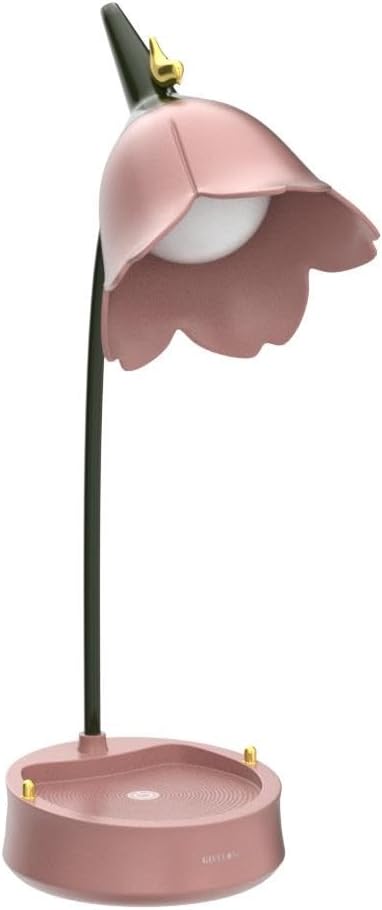 LED Desk Lamp Cordless Table Light Adjustable Gooseneck Dimmable Touch Rechargeable Battery Eye-Caring Night Light for Kids,Mini Cute Lamp for College Dorm Bedroom Reading
