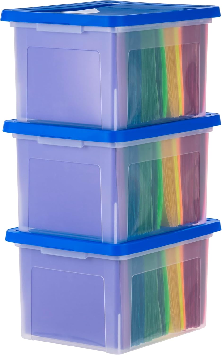 35 Qt. Letter/Legal File Box with Latching Lid, Clear
