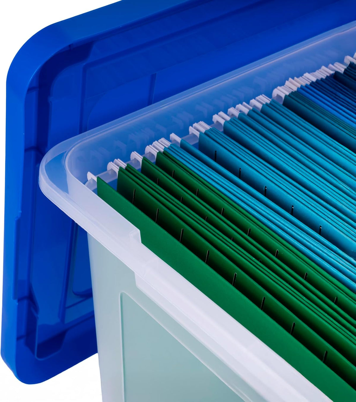 35 Qt. Letter/Legal File Box with Latching Lid, Clear