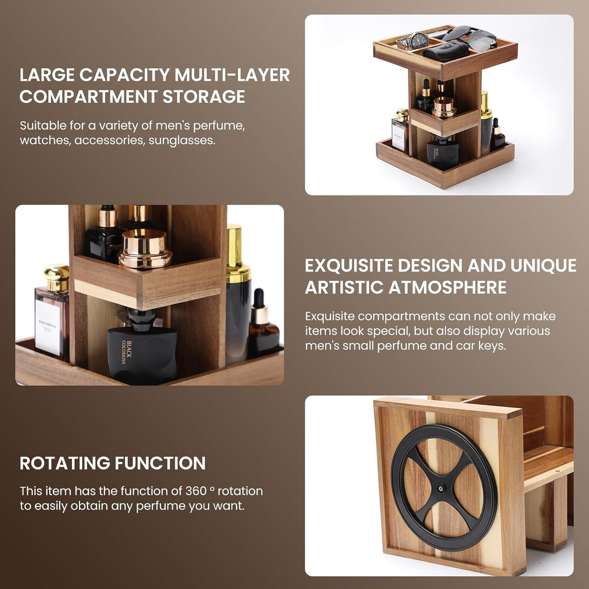 Cologne Organizer for Men,Cologne Stand,Birthday Gifts for Men