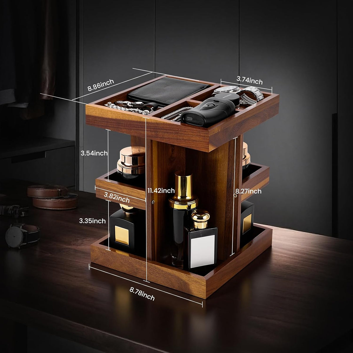 Cologne Organizer for Men,Cologne Stand,Birthday Gifts for Men
