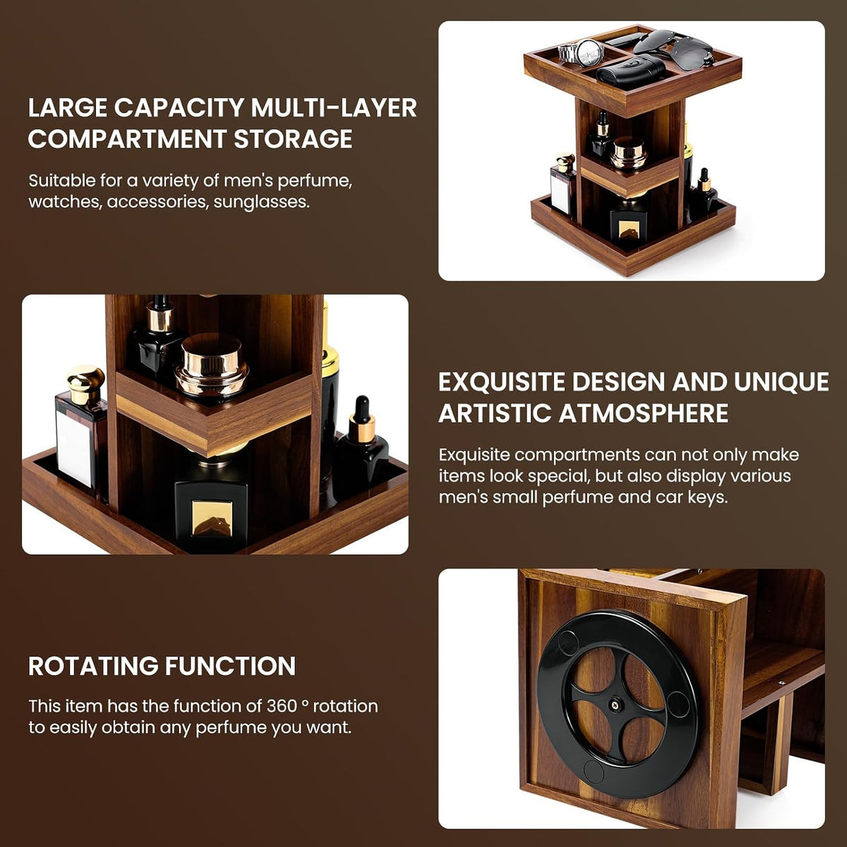 Cologne Organizer for Men,Cologne Stand,Birthday Gifts for Men