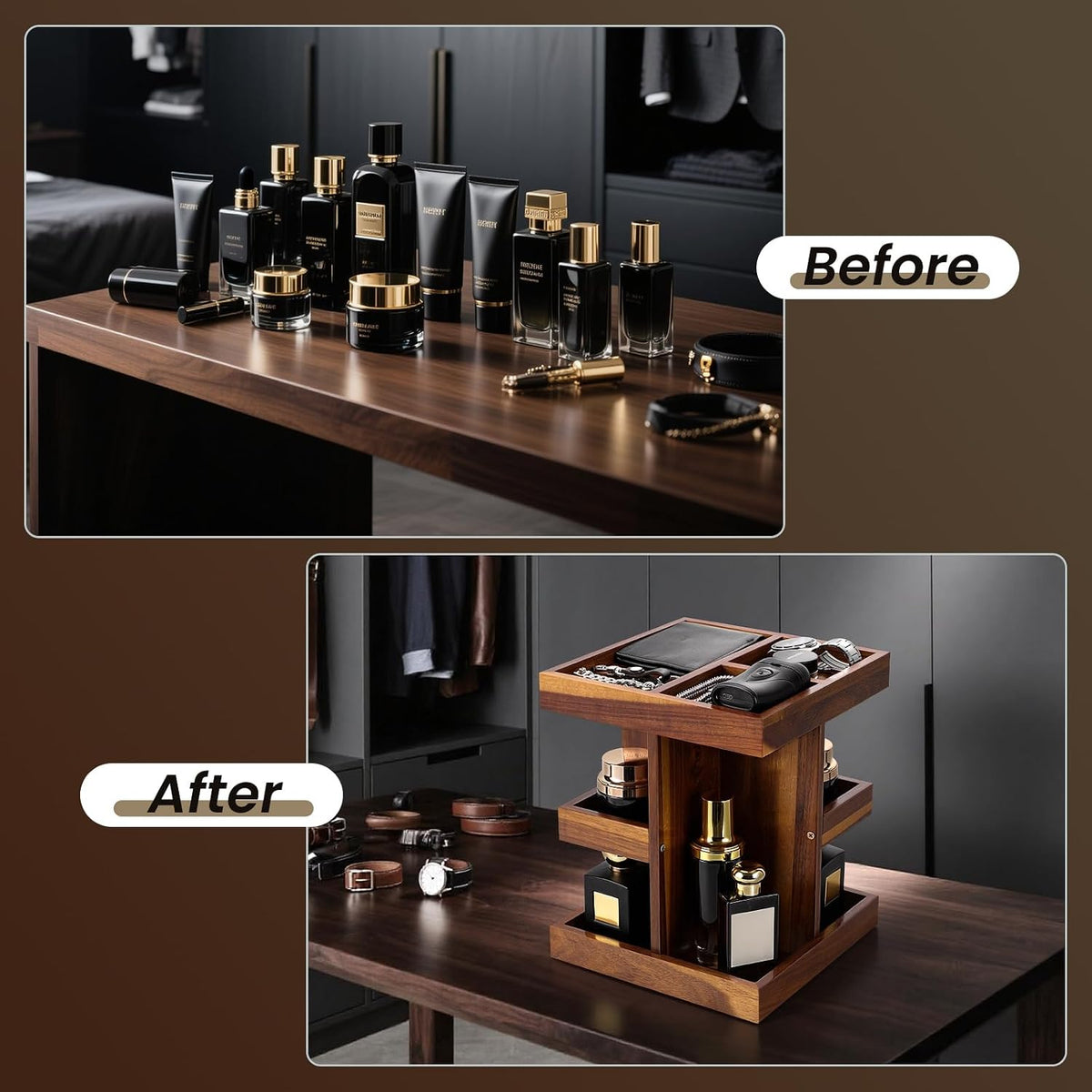 Cologne Organizer for Men,Cologne Stand,Birthday Gifts for Men