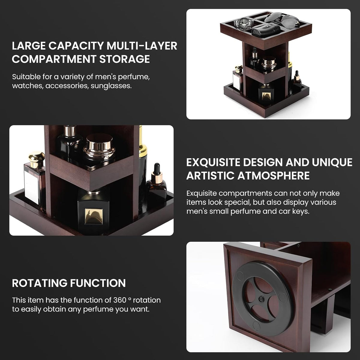 Cologne Organizer for Men,Cologne Stand,Birthday Gifts for Men