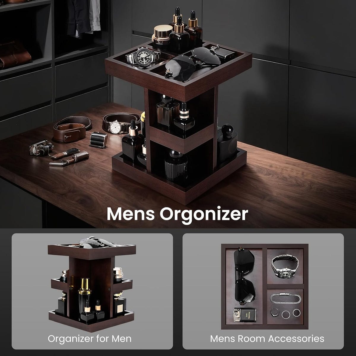 Cologne Organizer for Men,Cologne Stand,Birthday Gifts for Men