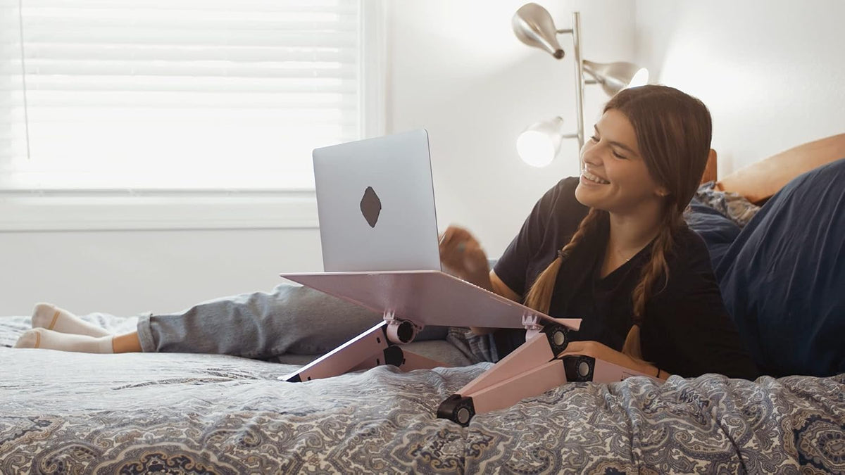 XL Adjustable Laptop Stand, Cooling Riser (Black)