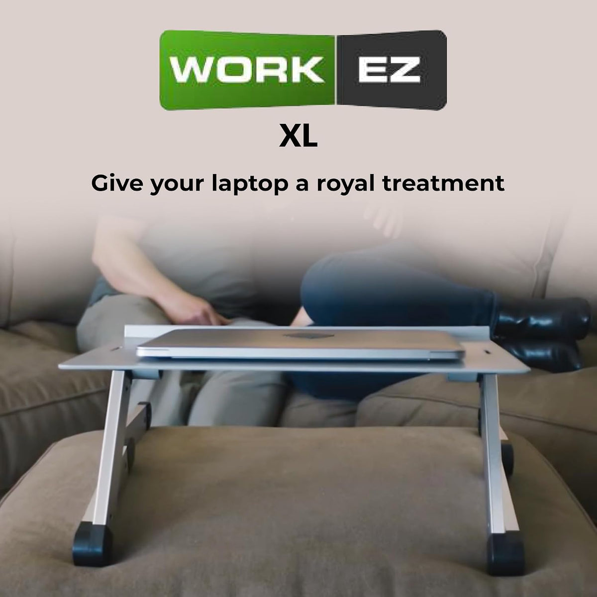 XL Adjustable Laptop Stand, Cooling Riser (Black)