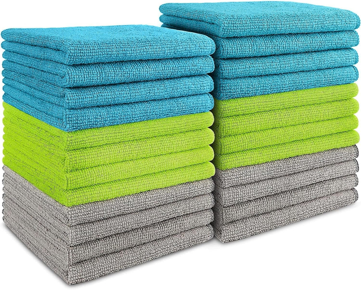 AIDEA Microfiber Cleaning Cloth-50PK, Microfiber Towels for Cars 12"x12"